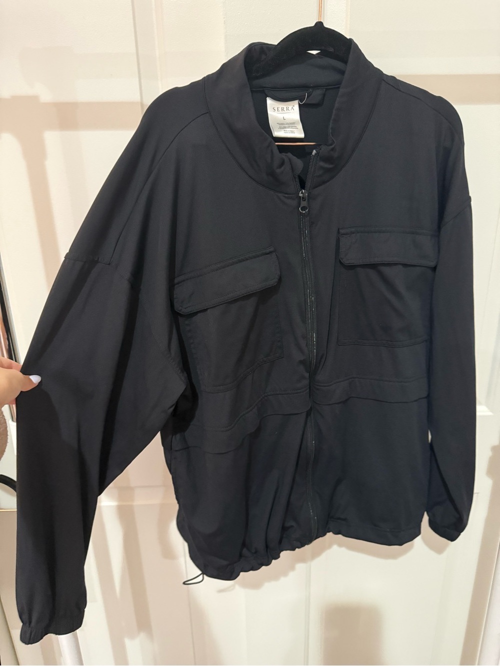 Serra Black Women’s Utility Zip Jacket